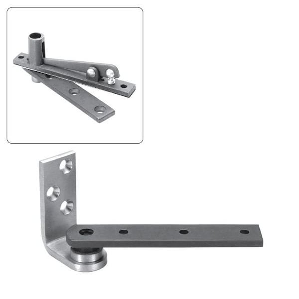Rixson 1273415 3/4" Jamb Mount Center Hung Pivot Set with 320 Top Pivot Satin Nickel 1273415 - main
